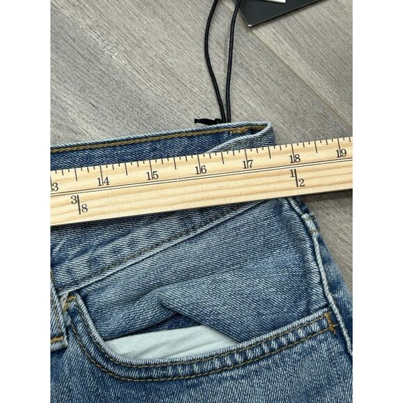 RE/DONE 70's Low Rise Bell Bottom Jeans Lake Blue Fade Y2K Hippie Sz 31 NWT - Picture 13 of 14